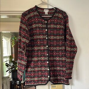 Vintage wool cardigan sweater